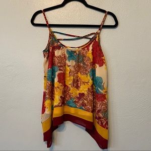Fun floral tank top